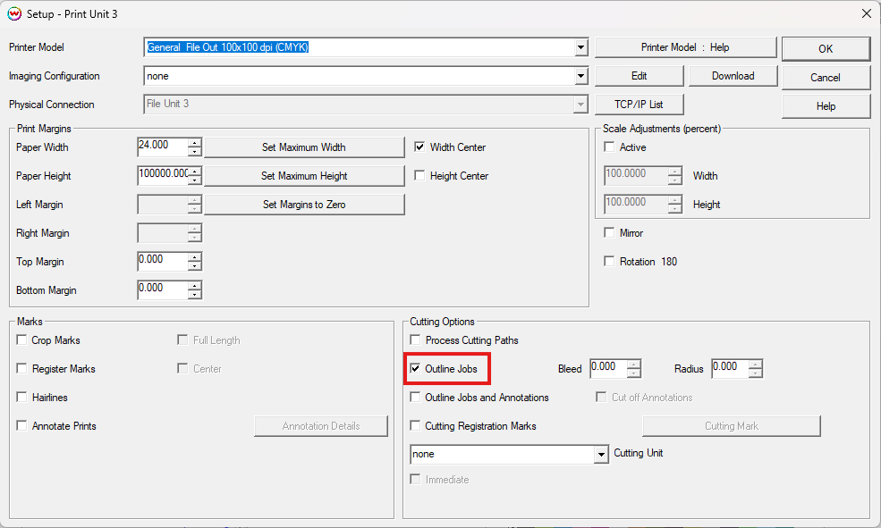 Outline Jobs control