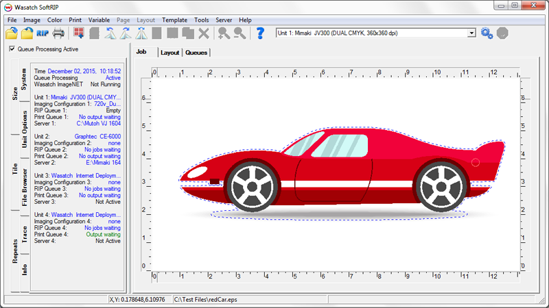 Preview screen with cut paths