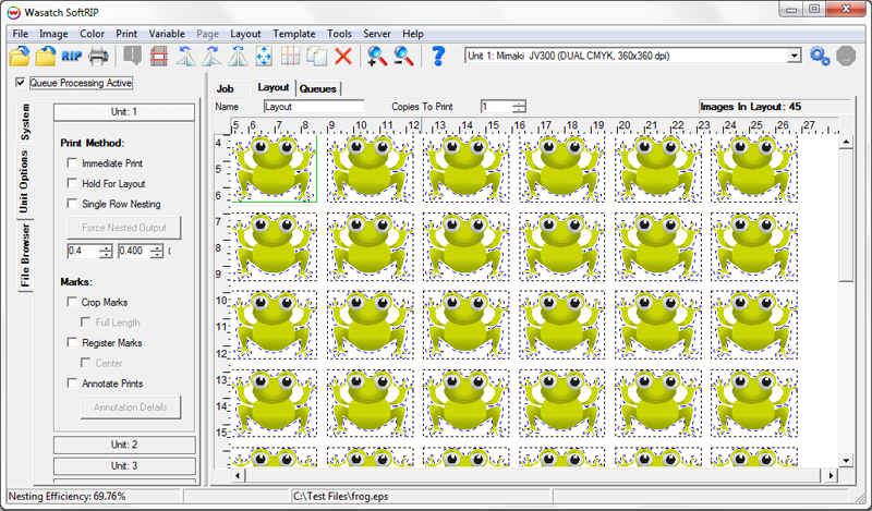 Nested Images with cut paths