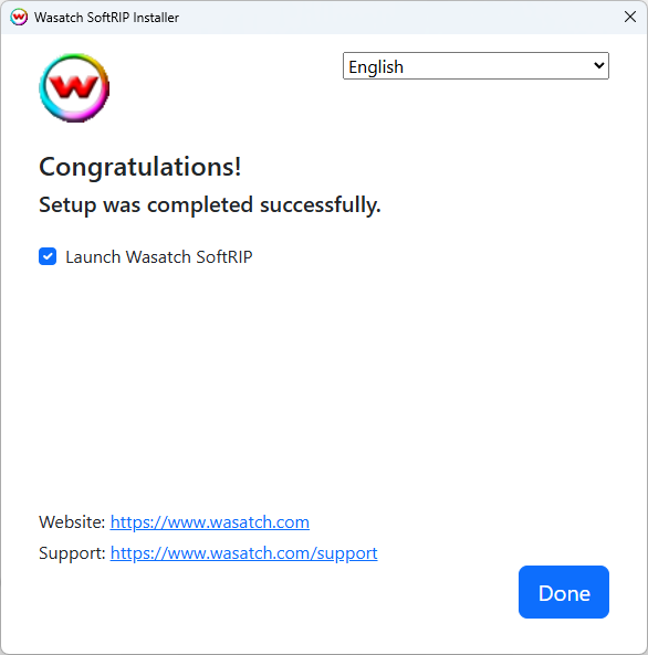 Completion Page Screenshot