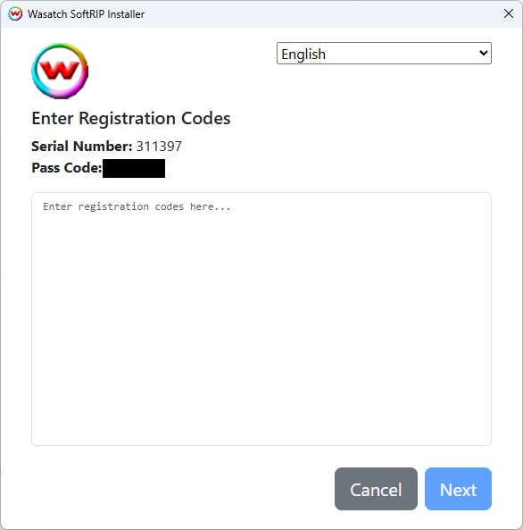 Manual Registration Page Screenshot