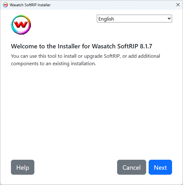 Welcome Page - New Installation Screenshot