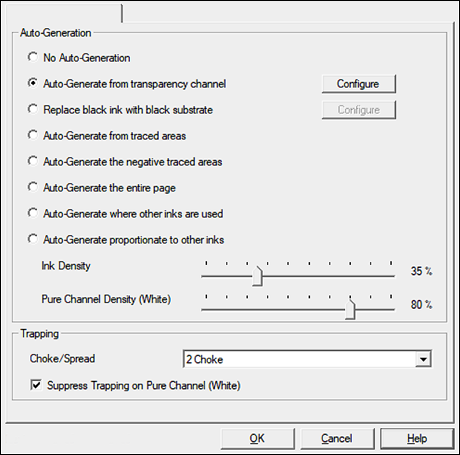 Auto Generation Window
